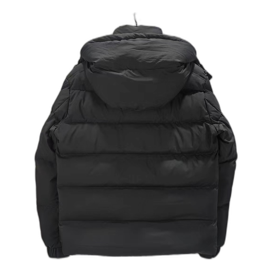 Moncler Maya Matte Hooded Puffer Jacket | Black
