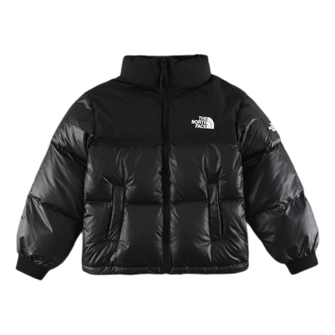 The North Face Nuptse Cropped Puffer Jacket | Black