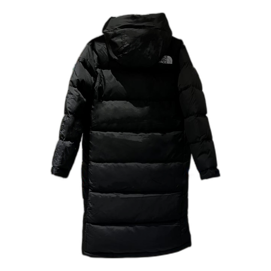 The North Face Hooded Long Puffer Coat | Black