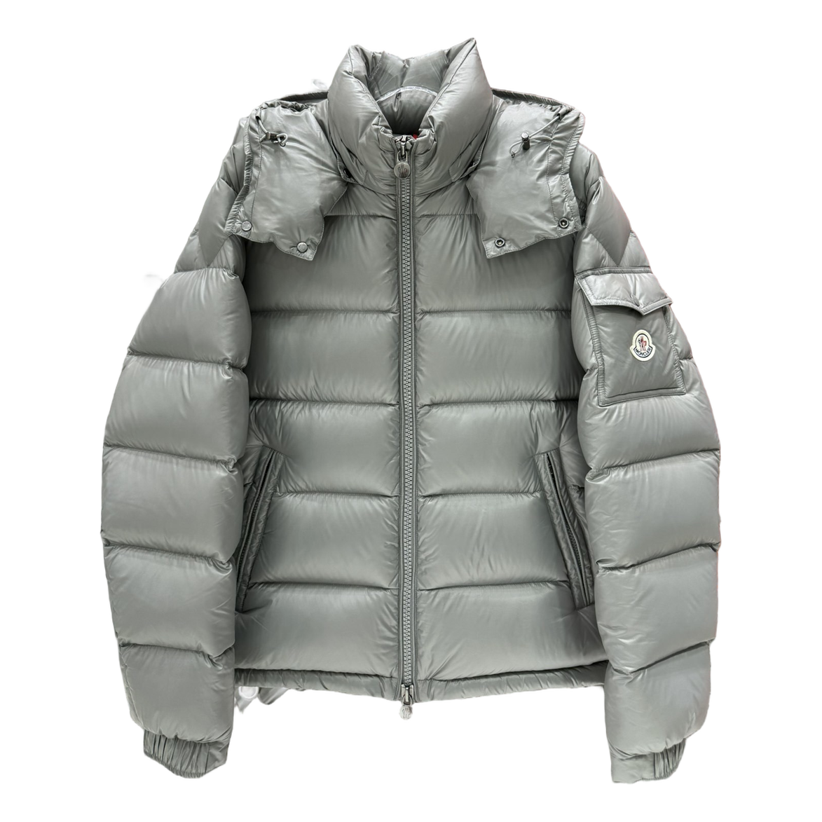 Moncler Maya Hooded Puffer Jacket | Gray