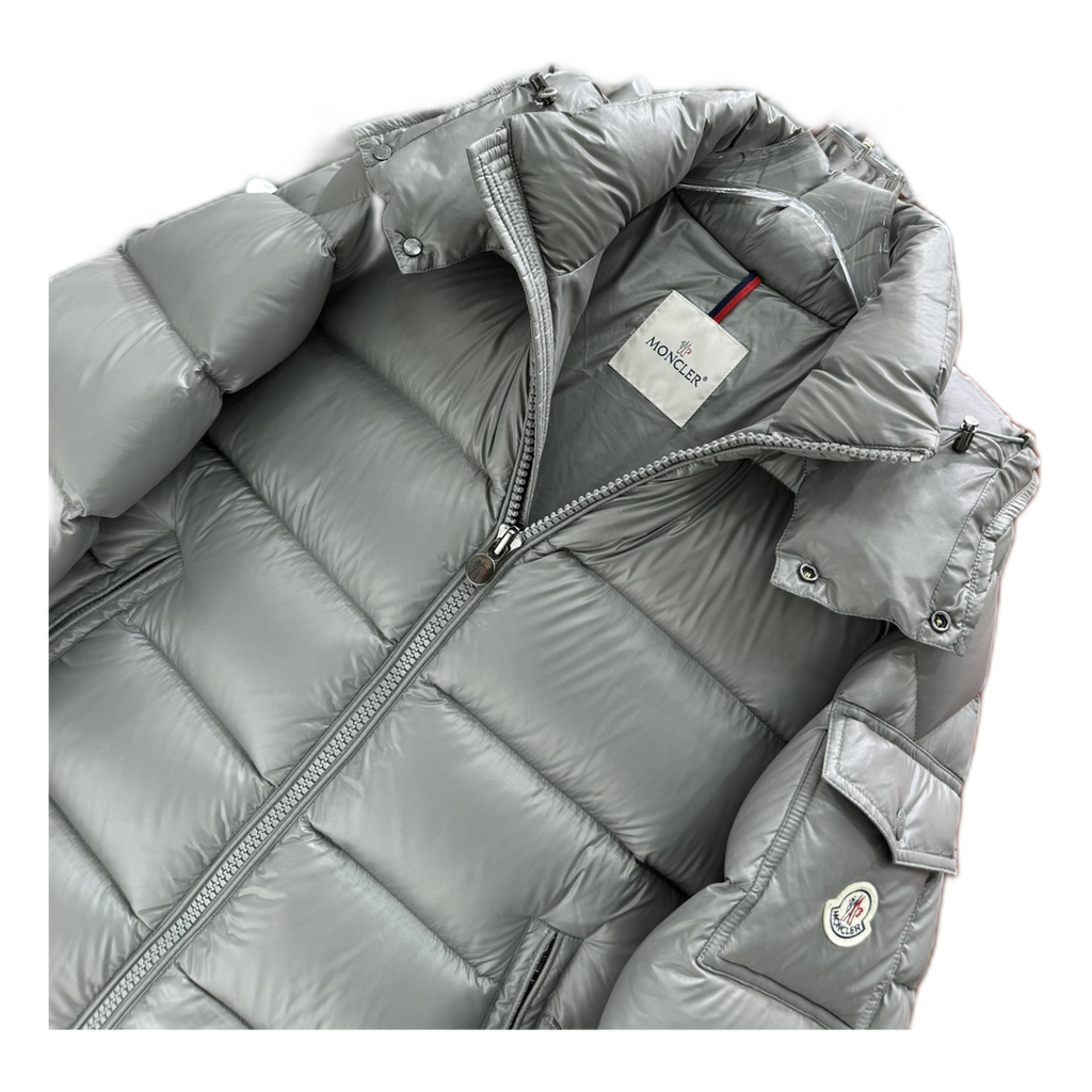 Moncler Maya Hooded Puffer Jacket | Gray