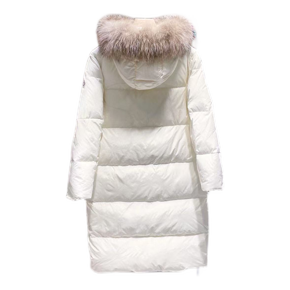 Moncler Marrionnier Long Puffer Coat | Ivory