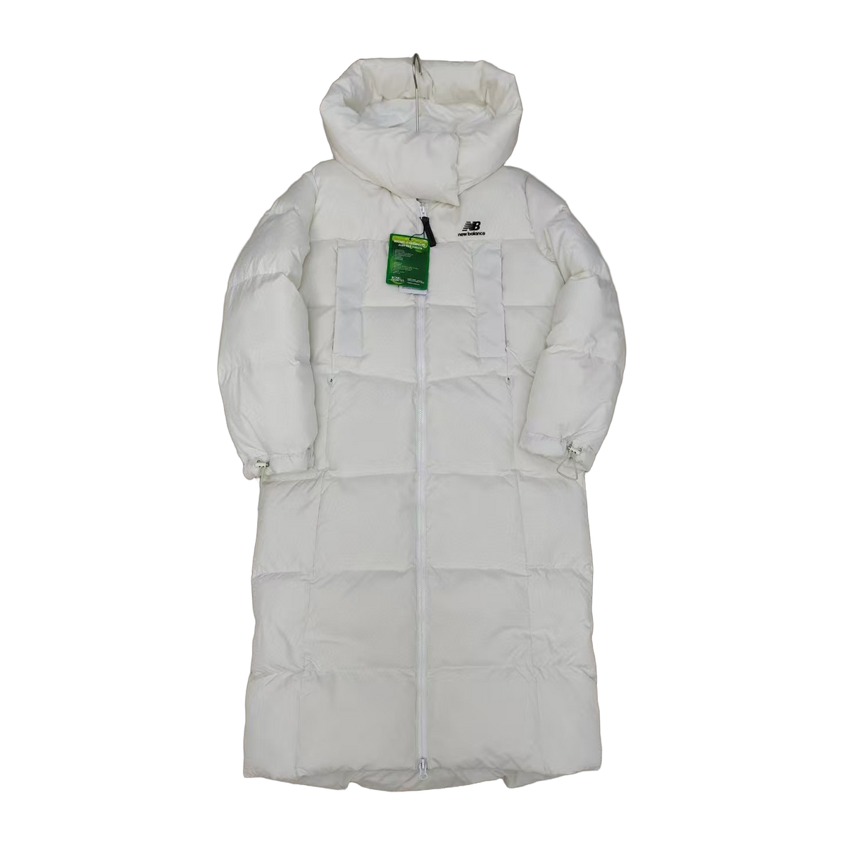 New Balance Hooded Long Puffer Coat | Off White