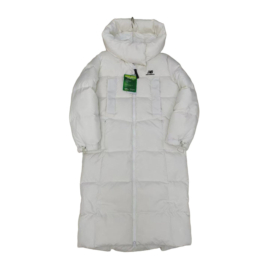 New Balance Hooded Long Puffer Coat | Off White