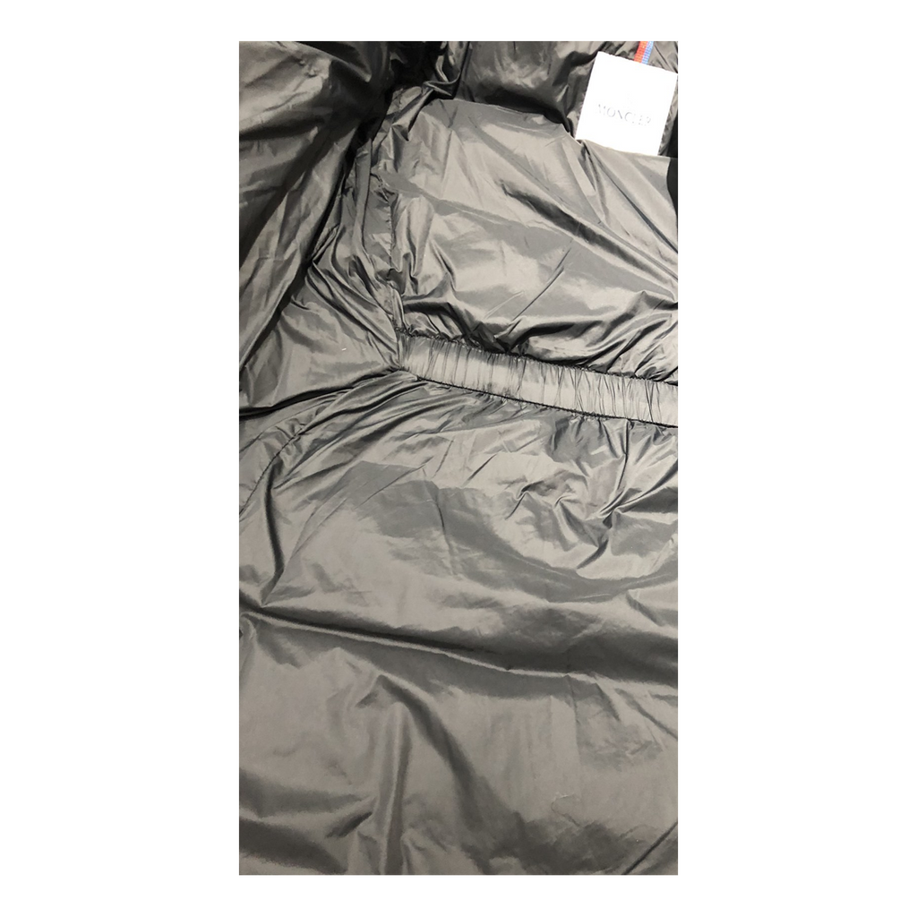 Moncler Four-Pocket Fur-Trim Hooded Long Puffer Coat | Black