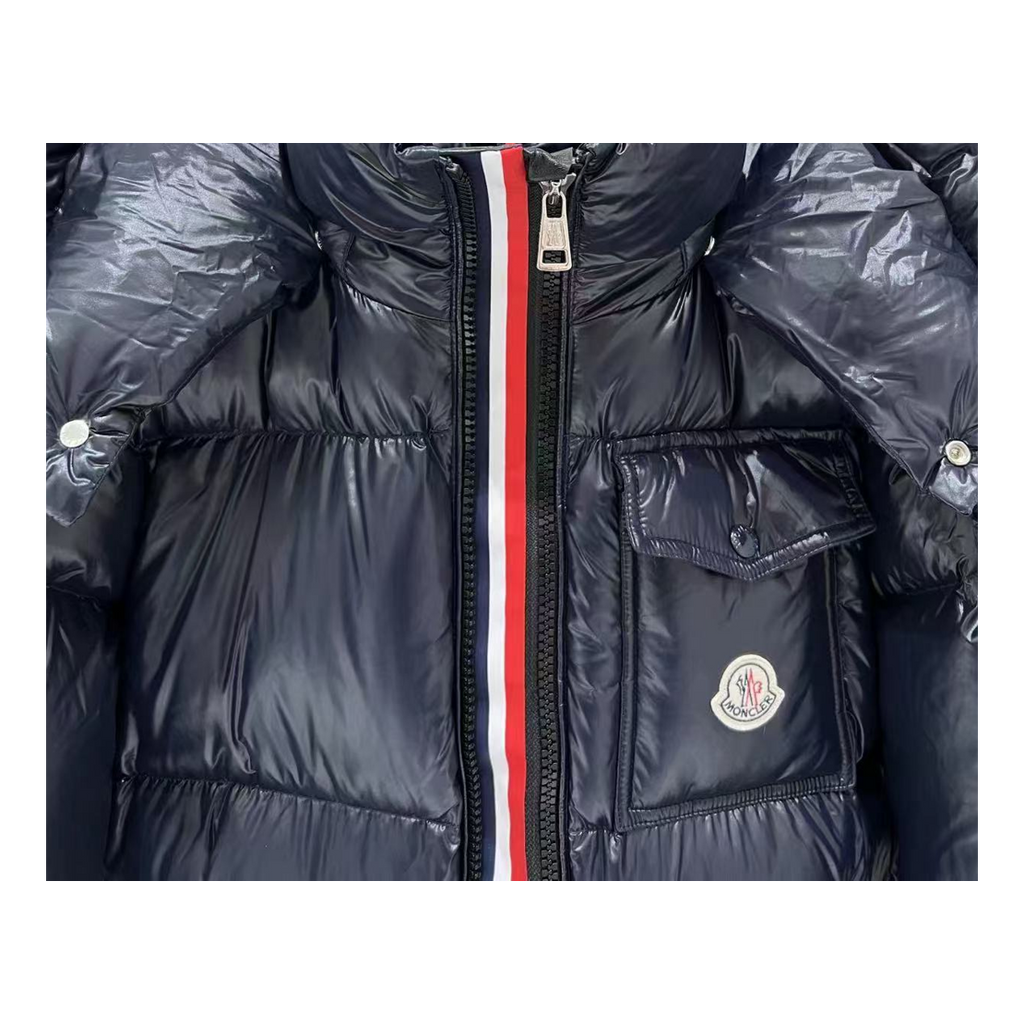 Moncler Montbeliard Hooded Puffer Jacket | Navy