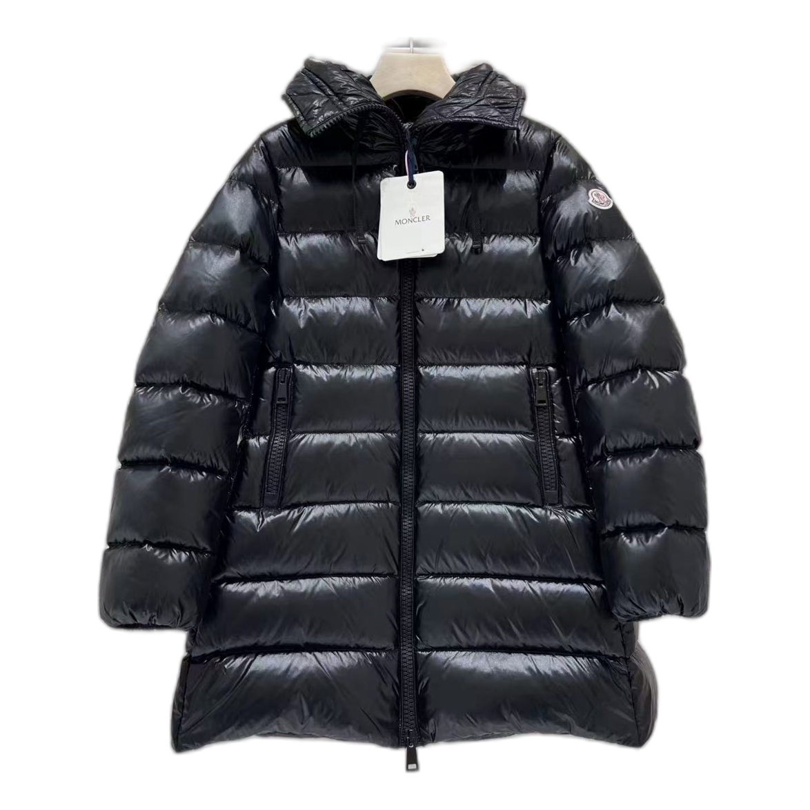 Moncler Suyen Hooded Puffer Coat | Black