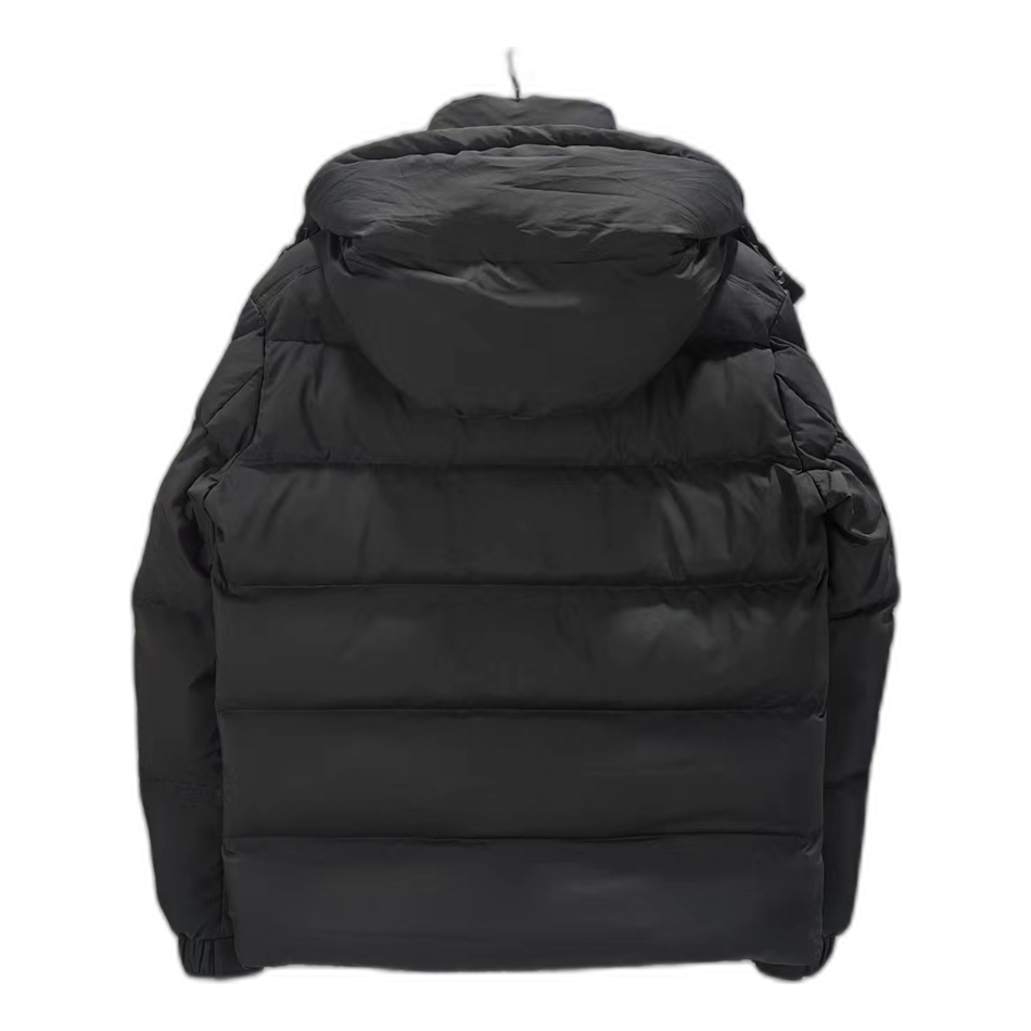 Moncler Maya Matte Hooded Puffer Jacket | Black