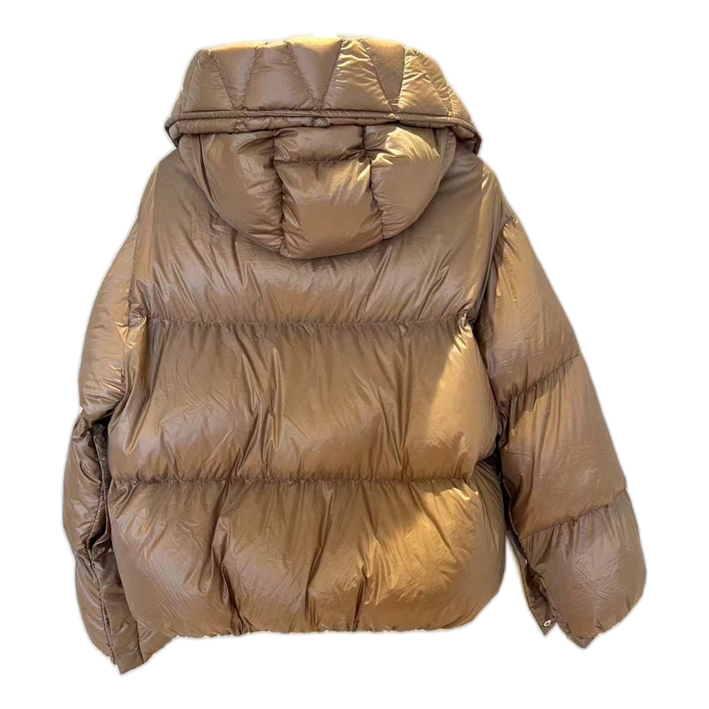 Moncler Borey Hooded Puffer Jacket | Bronze