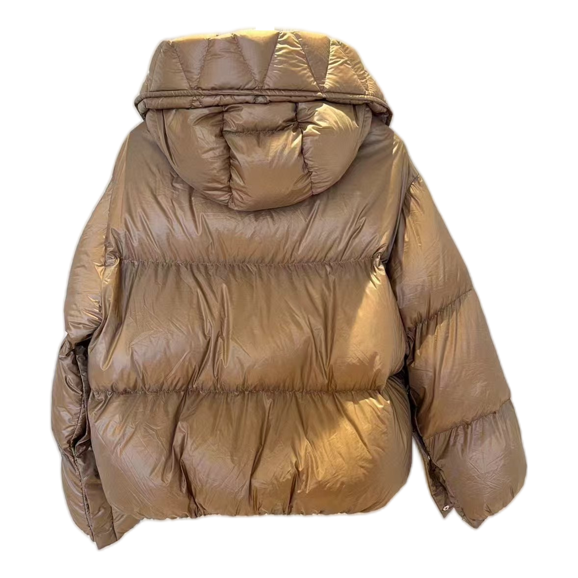 Moncler Borey Hooded Puffer Jacket | Bronze