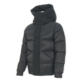 Moncler Tonal-Logo High-Collar Puffer Jacket | Black