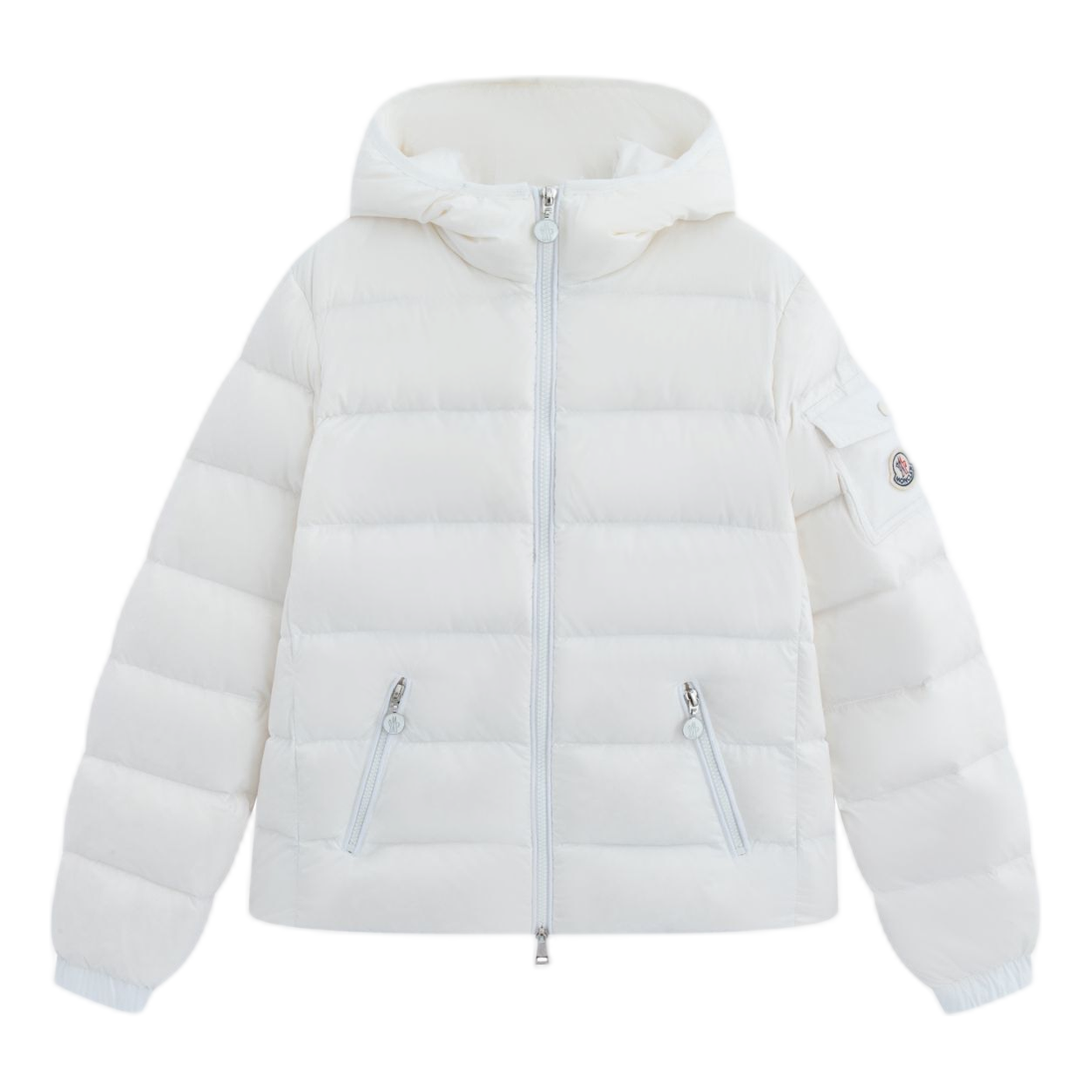 Moncler Gles Fitted Hooded Puffer Jacket