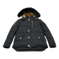 Moose Knuckles Gold 3Q Fur-Trim Puffer Jacket | Black