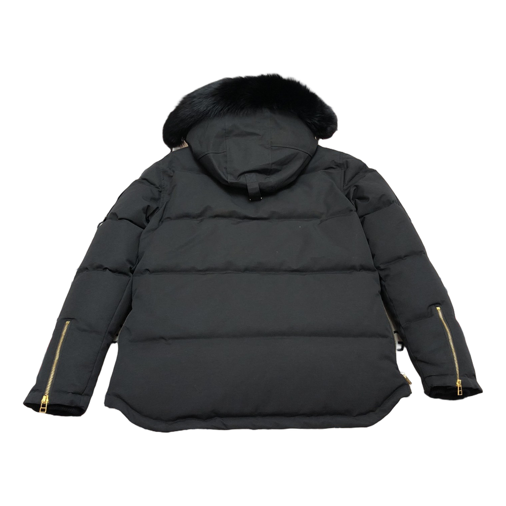 Moose Knuckles Gold 3Q Fur-Trim Puffer Jacket | Black