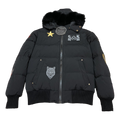 Moose Knuckles Patch-Detail Hooded Bomber | Black