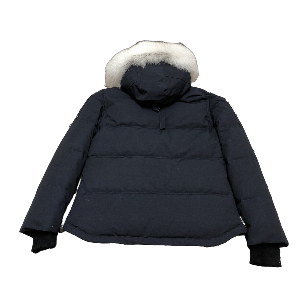Moose Knuckles Women's Original Shearling-Trim 3Q Jacket | Navy