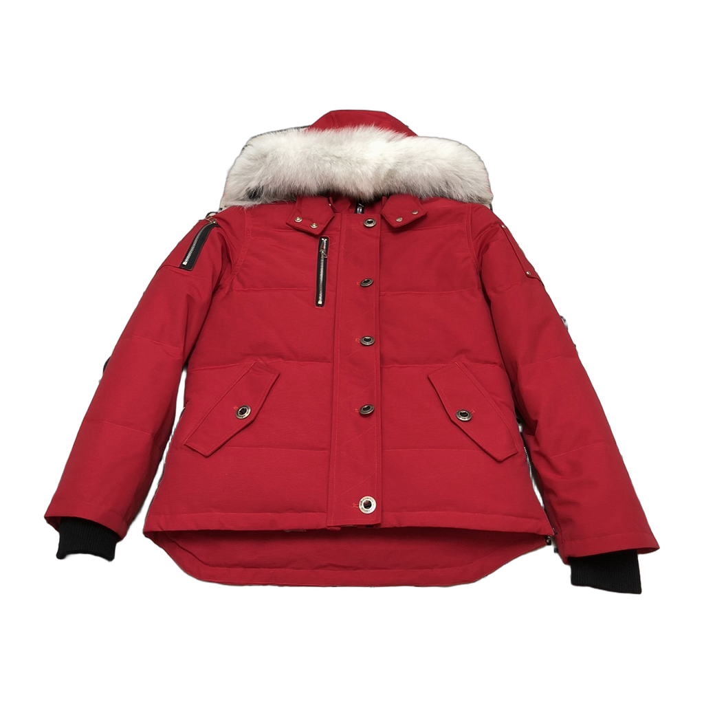 Moose Knuckles Women's Original Shearling-Trim 3Q Jacket | Navy