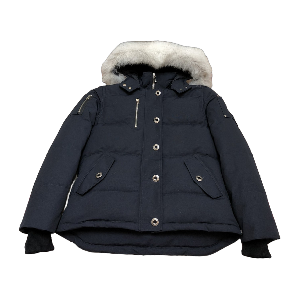 Moose Knuckles Women's Original Shearling-Trim 3Q Jacket | Navy
