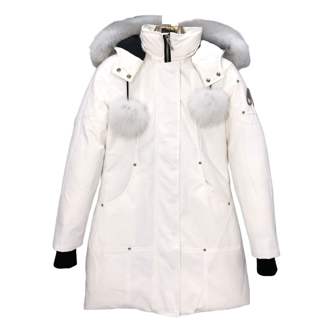 Moose Knuckles Stirling Parka | White Fur Trim