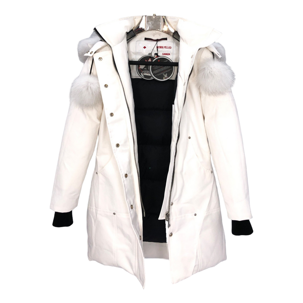 Moose Knuckles Stirling Parka | White Fur Trim