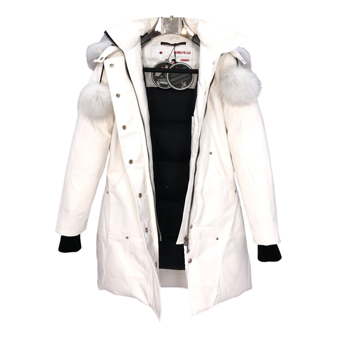 Moose Knuckles Stirling Parka | White Fur Trim