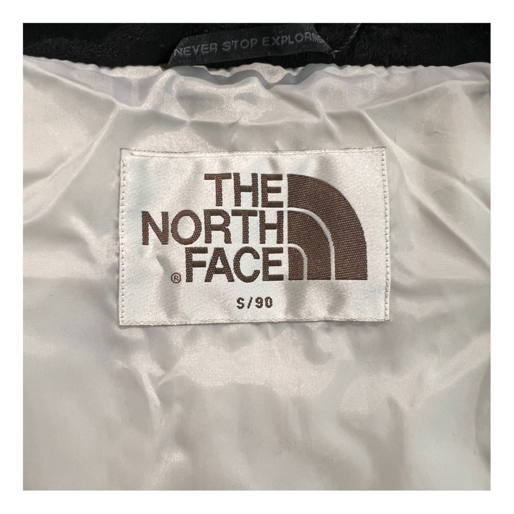 The North Face Color-Block Hooded Long Puffer Coat | Grey
