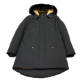 Moose Knuckles Gold-Lined Fur-Trim Long Parka | Black