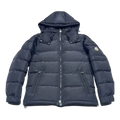 Moncler Sleeve-Pocket Hooded Puffer Jacket | Navy