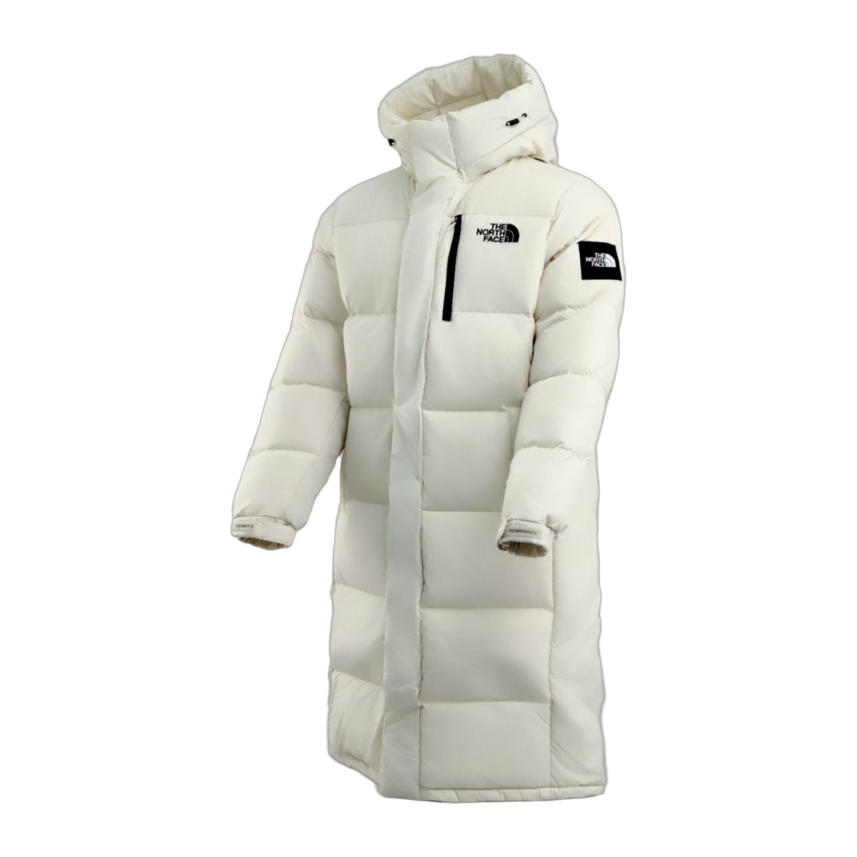 The North Face Color-Block Long Down Coat | White