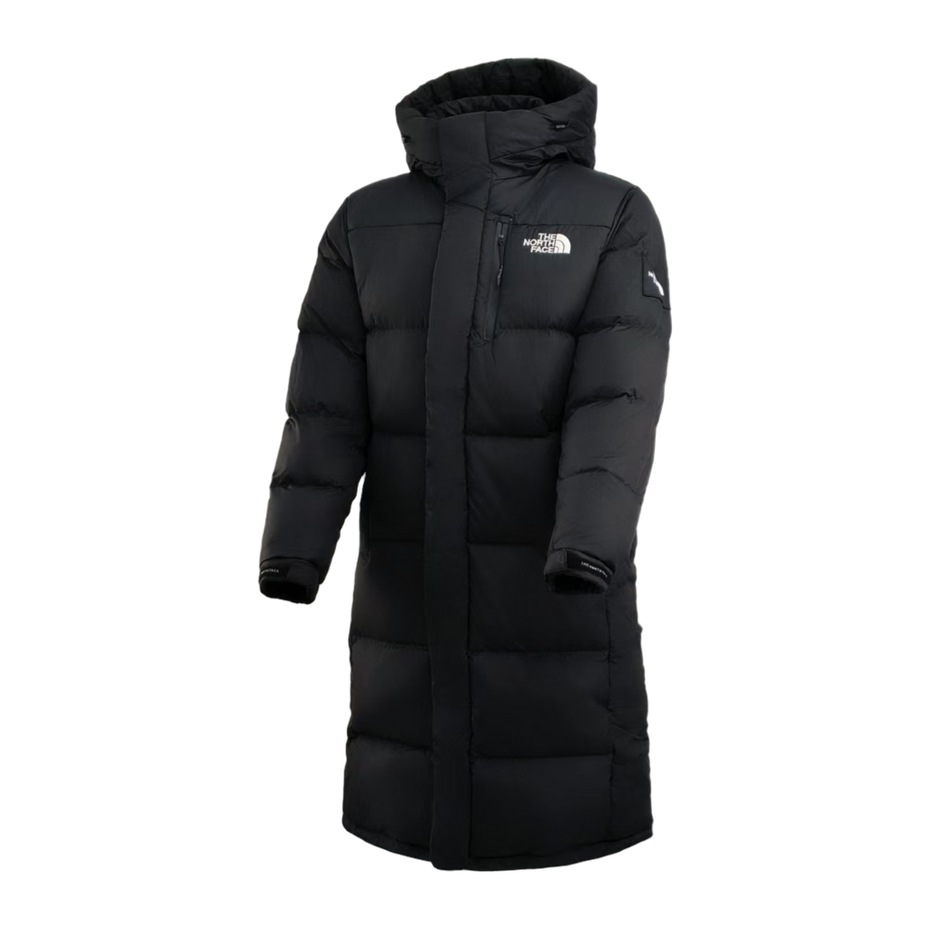 The North Face Color-Block Long Down Coat | Black