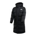 The North Face Color-Block Long Down Coat | Black