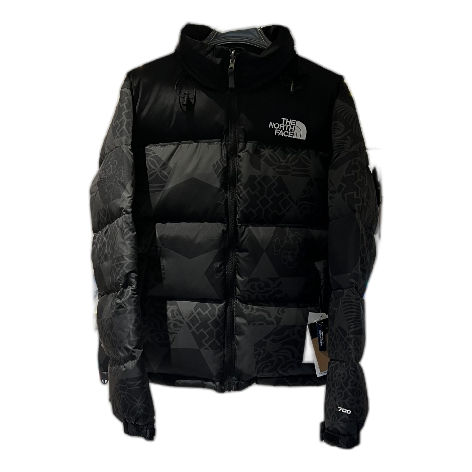 The North Face 1996 Nuptse Patterned Puffer Jacket | Black