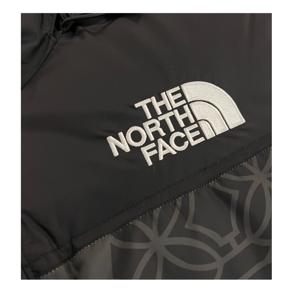 The North Face 1996 Nuptse Patterned Puffer Jacket | Black