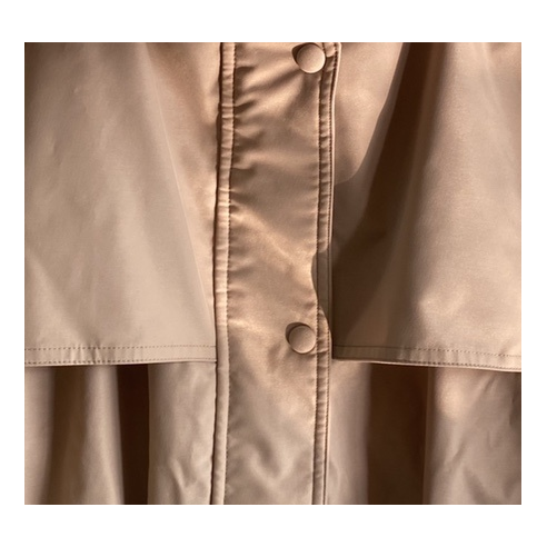 Prada Belted Fur-Trim Hooded Coat | Blush Beige